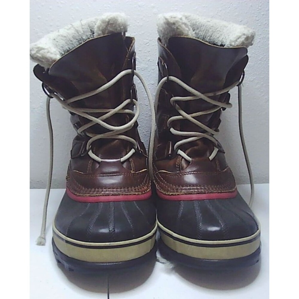Sorel Men's Caribou Leather and Wool Waterproof Boots Size 8.5